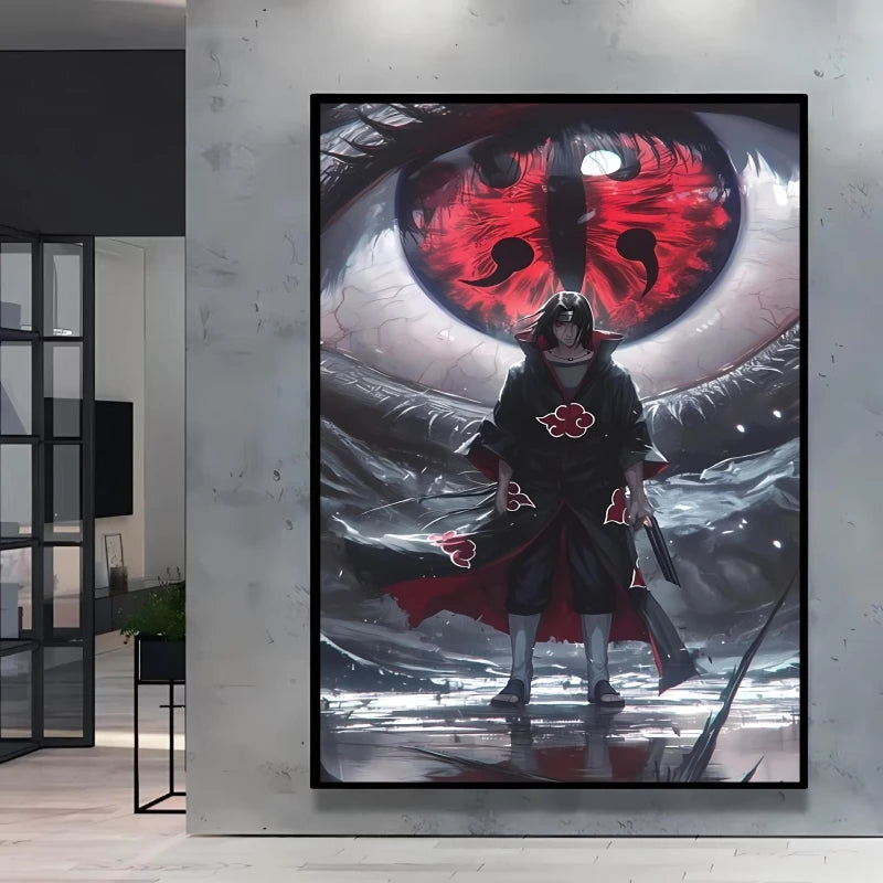 Print on Canvas Wall Art Naruto Uchiha Itachi Poster HD Cartoon Pictures Home Living Room Decoration Paintings Holiday Gifts