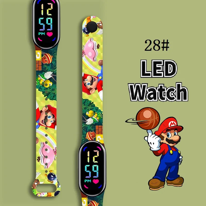 Kids LED Watch Touch Control Digital Silicone Strap