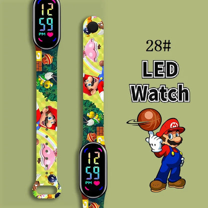 Kids LED Watch Touch Control Digital Silicone Strap