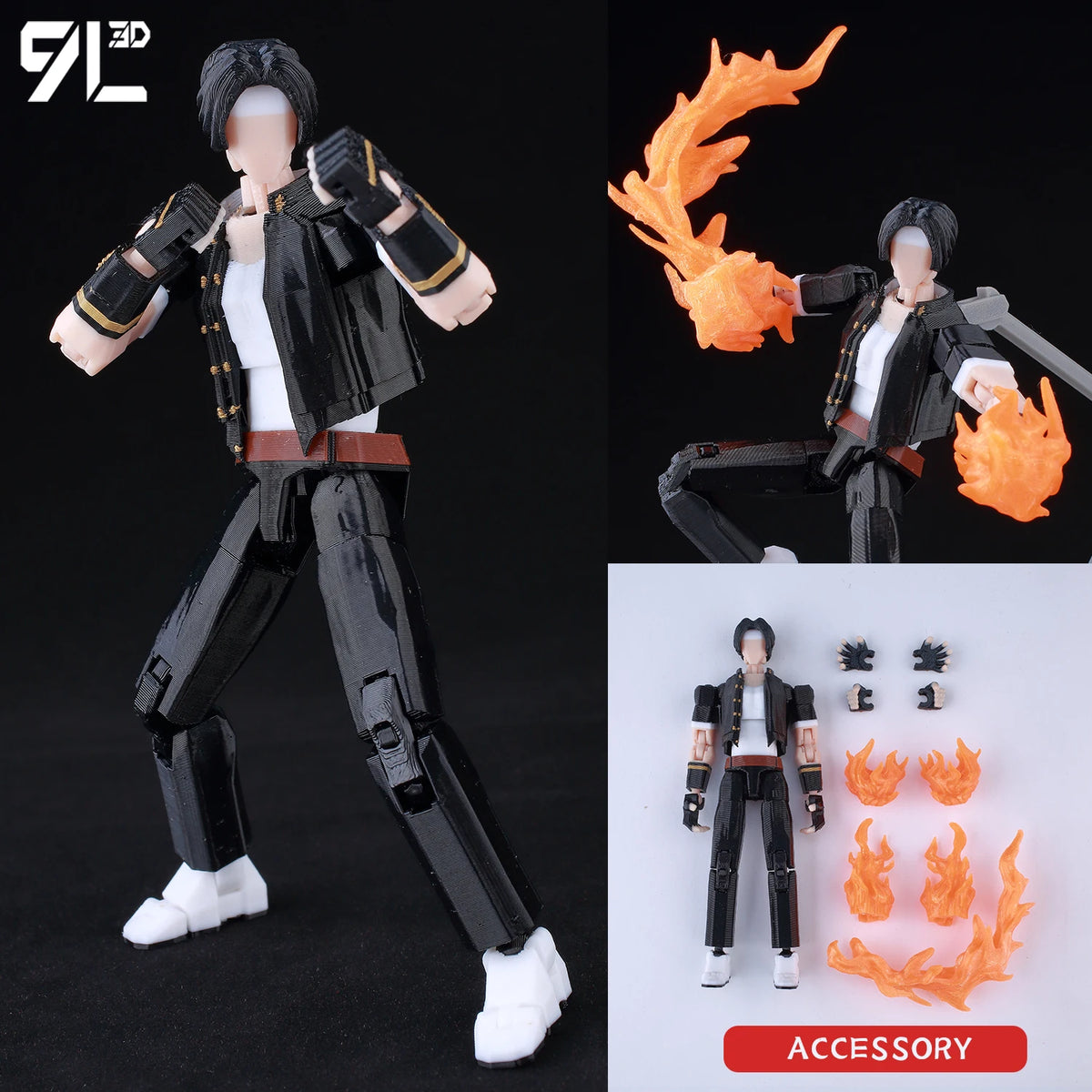 9L 3D Printed Anime Mecha Series-Sonic Shadow Shade Dummy 13 Titan 13 Articulated Mannequin Collectible Terminologia Toys
