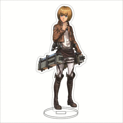 16CM Anime Acrylic Stand‌ Attack on Titan Connie Springer Mikasa Ackerman Eren Jaeger Armin Arlert Cos Figure Ornaments Gifts