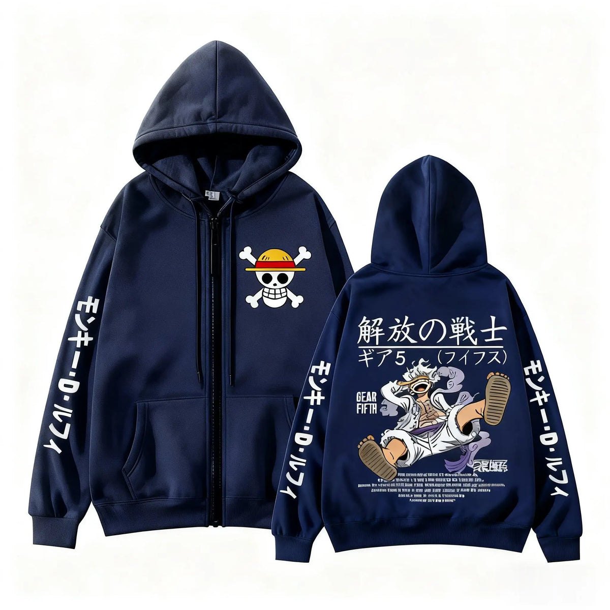 One Piece Monkey D Luffy Zip Up Hoodie