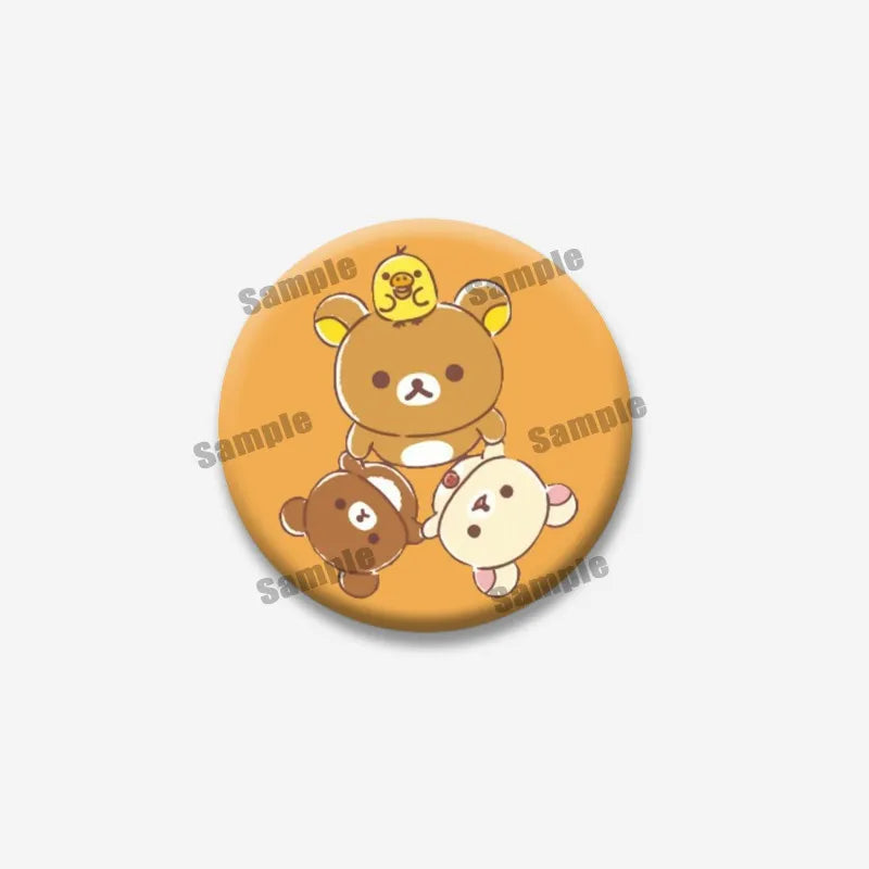 Rilakkuma Bear Badge Pin