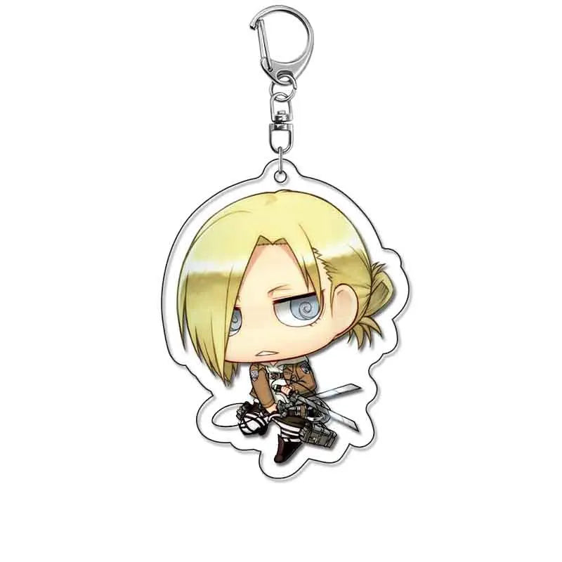 Attack On Titan Merchandise Keychain Eren Levi Hange Mikasa Armin Wings Of Freedom Fan Made Pendant Friends Girl Gift Choice