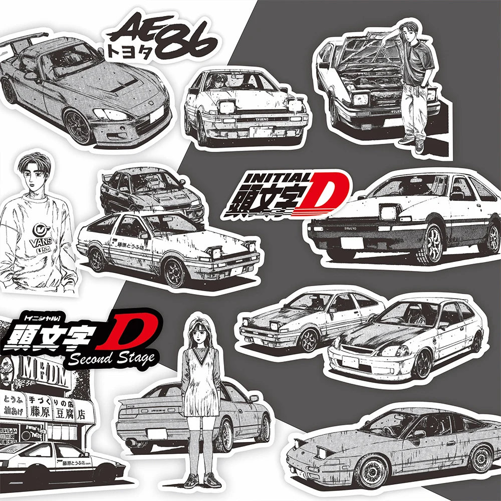 Initial D Sticker Set