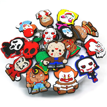 50PCS Keychains Terror Movie Character Keyring