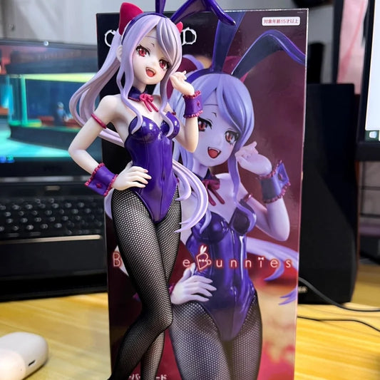 Hot Furyu Bicute 26cm Bunnies Shalltear Bloodfallen Bunny Girl Overlord Origina Collectible Model Anime Figure Toy Birthday Gift