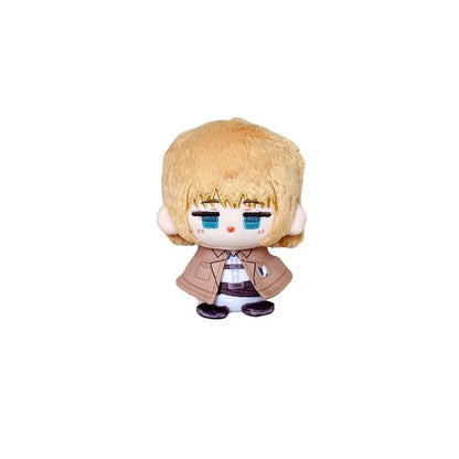 12cm Armin Arlert Plush Dolls Keychain Soft Attack on Titan Pendant Plush Toys Erwin Smith Kids Fans Birthday XMAS Dolls Gift