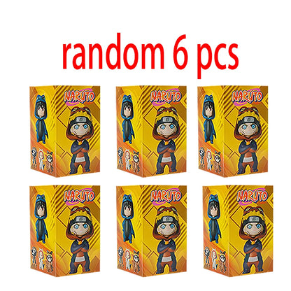 1-9Pcs Naruto Blind Box Figures Model Ornament Anime Uchiha Sasuke Sakura Cosplay Action Figurine Model Toys Decorations Gifts