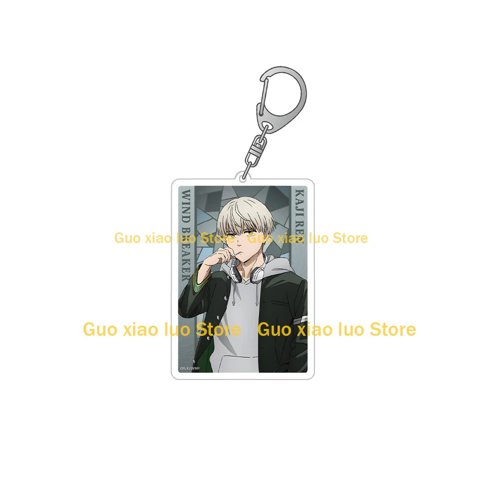 Wind Breaker character Hayato Suo Toma Hiragi Ren Kaji Jo Togame Haruka Sakura square Acrylic keychain Bag pendant Anime Toy
