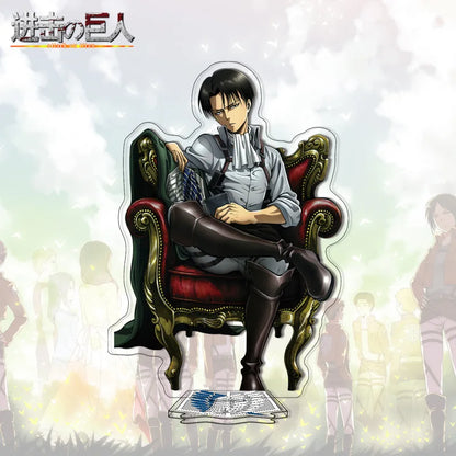 Attack on Titan Acrylic Stand Anime Large Stand Cartoon Cute Character Figure Display Stand Anime Merchandise Collectible Gift
