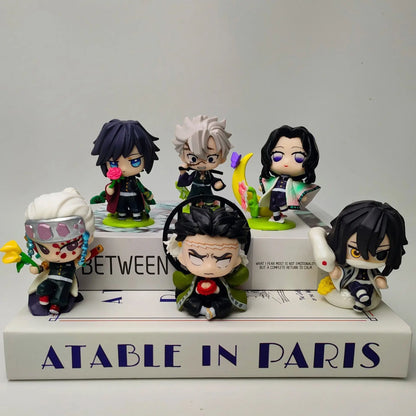 2026 Tanjiro Kamado Nezuko Demon-Slayer Anime Cartoon Figure Blind Box Creative Personalized Statue Ornament Surprise Gift Box