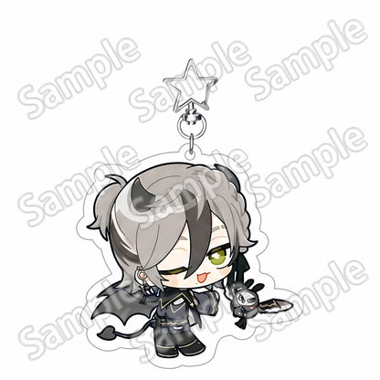 New Anime Game 6cm Nu: Carnival Keychain Stand Olivine Quincy Blade Acrylic Model Standing Sign Cake Topper Holder Desk Decor