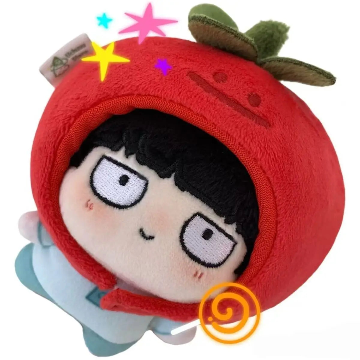 Stuffed 10cm Mob Psycho100 Kageyama Shigeo Reigen Arataka Big Head Cotton Doll Dress Up Plush Toy for Backpack Ornament Keychain