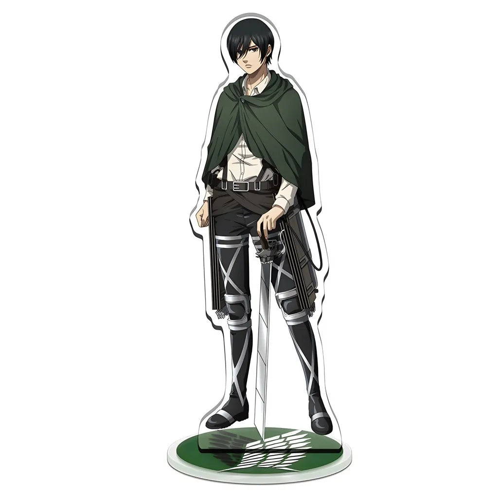 Anime Attack on Titan Great War on Titan Mica Model Eren Levi Mikasa Armin Desk Decoration High Standee Figure Desktop Display