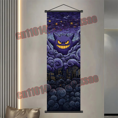 Pokemon Gengar Scroll Painting