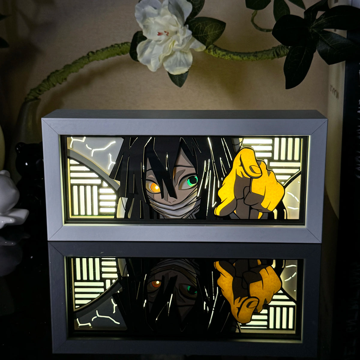 Anime Paper Carved LED Lamp
