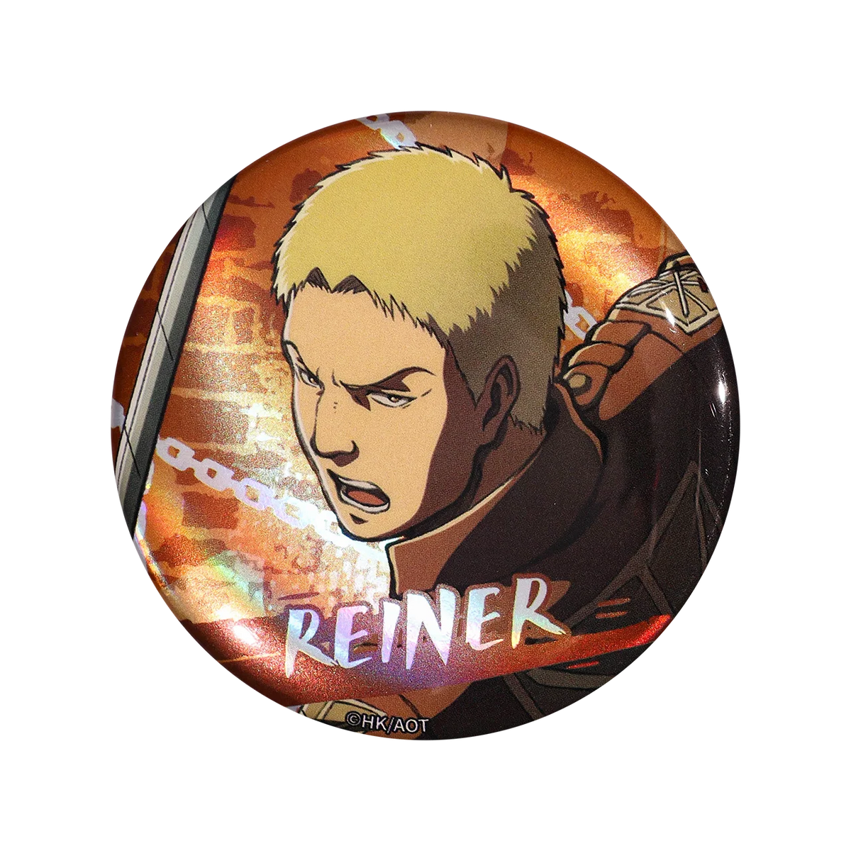 58mm Anime Attack on Titan Eren Jaeger Mikasa·Ackerman Sasha Braus Cosplay COSTUME Badge Pin SPTE Tinplate Brooch﻿ Prop Gilf