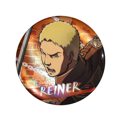 58mm Anime Attack on Titan Eren Jaeger Mikasa·Ackerman Sasha Braus Cosplay COSTUME Badge Pin SPTE Tinplate Brooch﻿ Prop Gilf