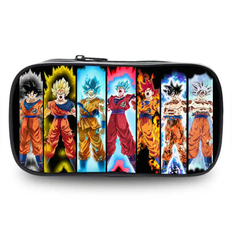 Dragon Ball pencil case cartoon anime merchandise durable Oxford cloth stationery box student study supplies printed storage bag