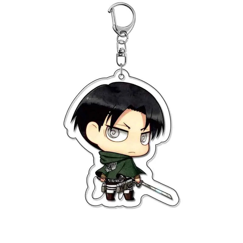 Attack On Titan Merchandise Keychain Eren Levi Hange Mikasa Armin Wings Of Freedom Fan Made Pendant Friends Girl Gift Choice