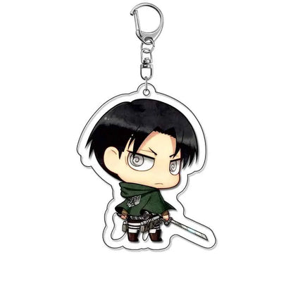 Attack On Titan Merchandise Keychain Eren Levi Hange Mikasa Armin Wings Of Freedom Fan Made Pendant Friends Girl Gift Choice