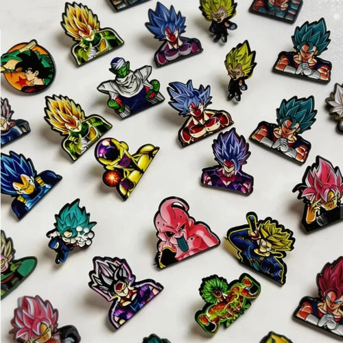 Anime Dragon Ball Funny Metal brooch badge accessory Cartoon Character Creative Pin Clothes Decorative Jewelry Gifts Friends toy