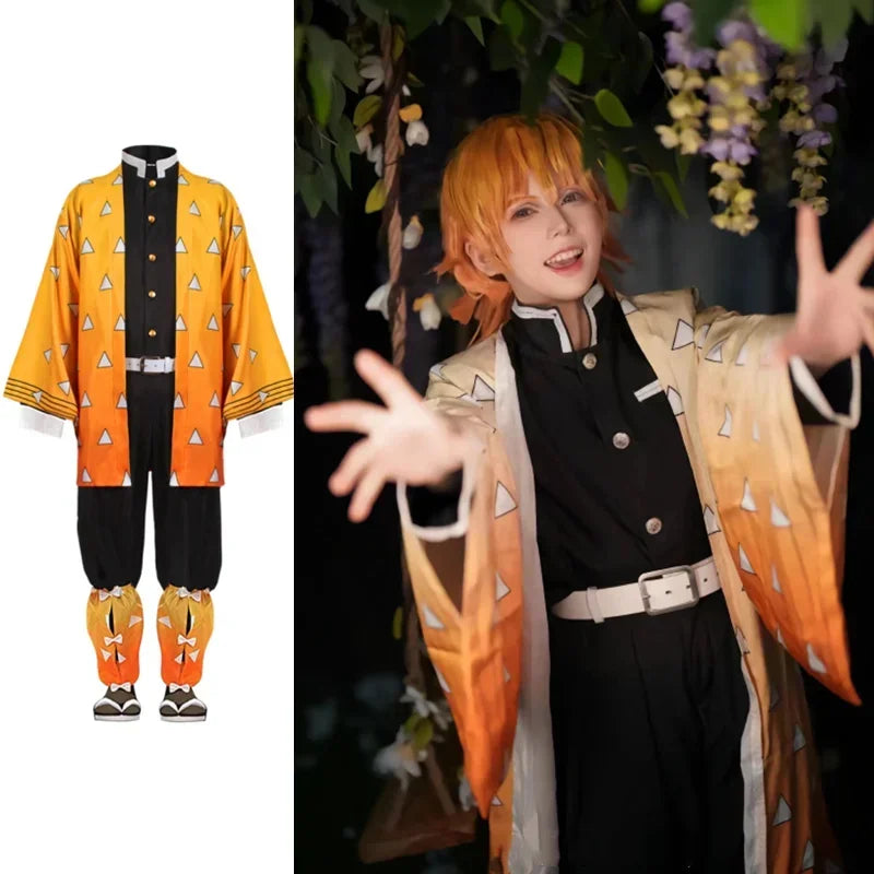 Kimetsu No Yaiba Agatsuma Zenitsu Cosplay Wig