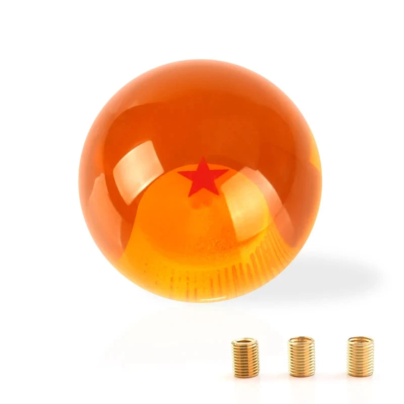 Dragon Ball Super Z Shift Lever Universal Auto Shift Knob Anime Cosplay Orange Ball 54mm Diameter Gear Shift Knob 1-7 Stars Ball