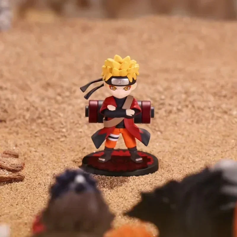 POP MART Naruto Shippuden Akatsuki Arc Series Blind Box Cute Anime Figure Ornaments Gift Original Toy Doll
