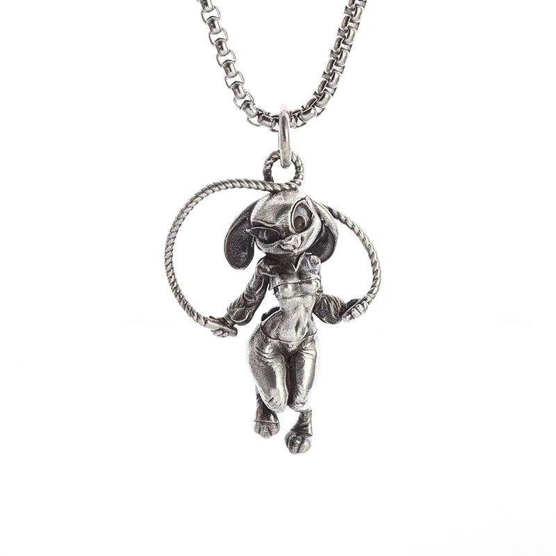 Anime Mecha Girl Pendant Necklace