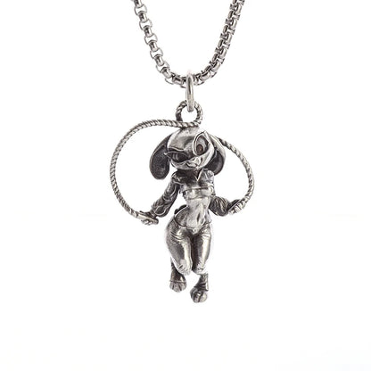 Anime Mecha Girl Pendant Necklace