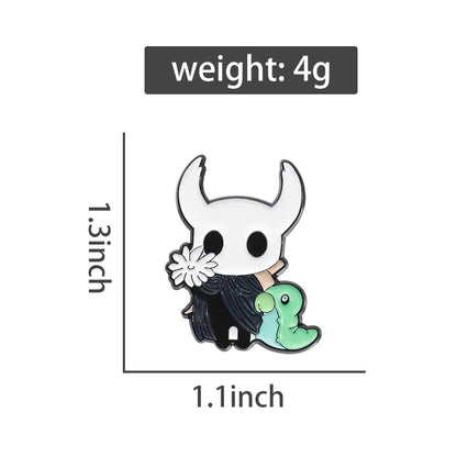 Anime Game Brooch Hollow Knight Character Enamel Pins Cartoon Badge