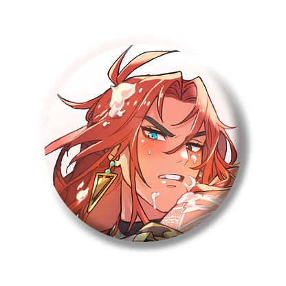 Cartoon Anime Game Nu: Carnival Eiden Yakumo Olivine Kuya Blade Metal Badge Button Brooch Pin Cosplay Cute keychains fans Gifts