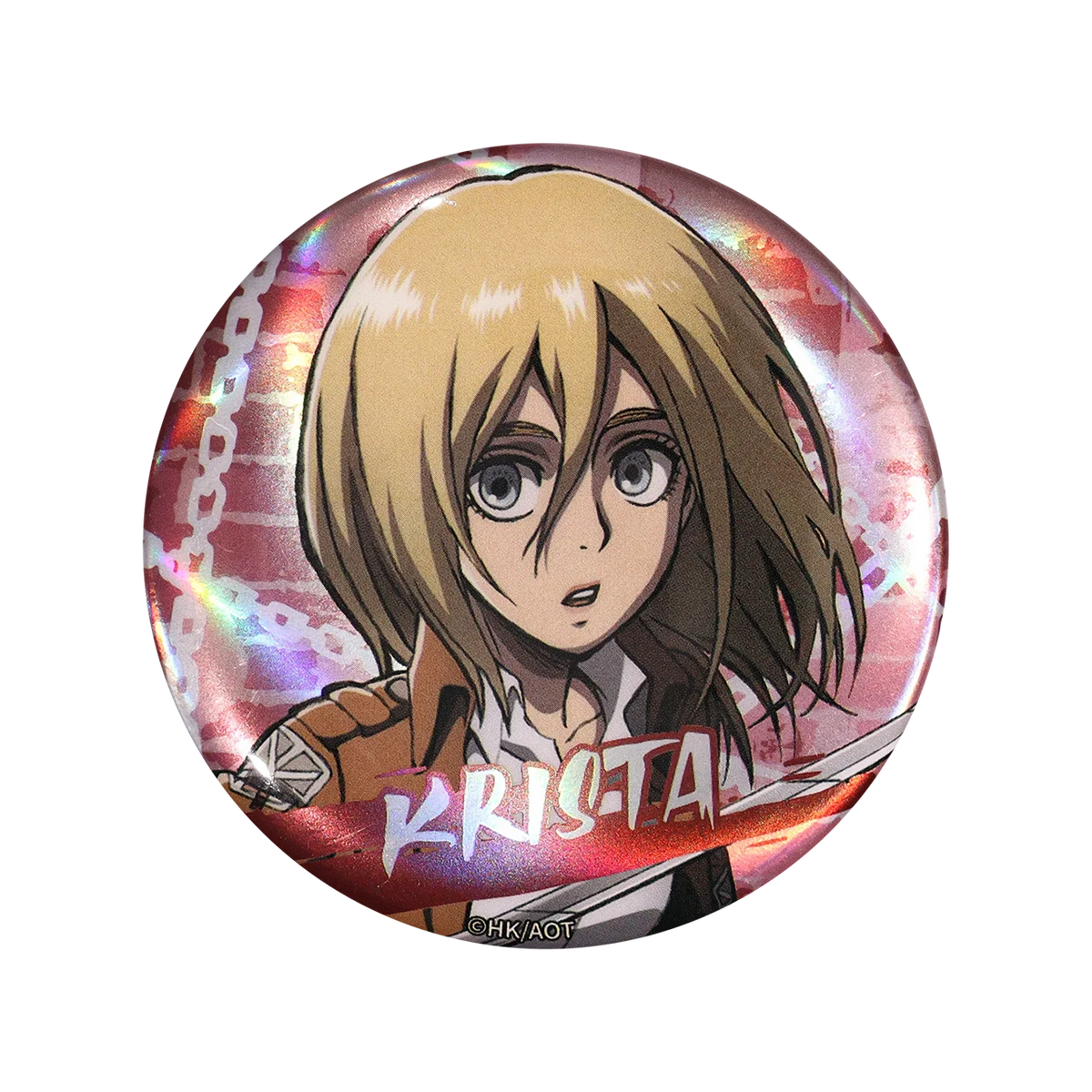 58mm Anime Attack on Titan Eren Jaeger Mikasa·Ackerman Sasha Braus Cosplay COSTUME Badge Pin SPTE Tinplate Brooch﻿ Prop Gilf