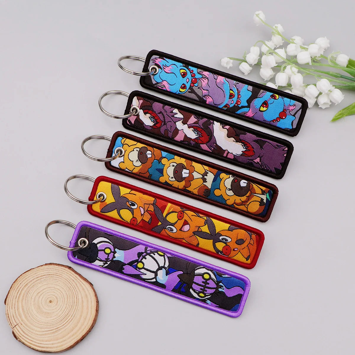 Anime Cute Animals Keyring