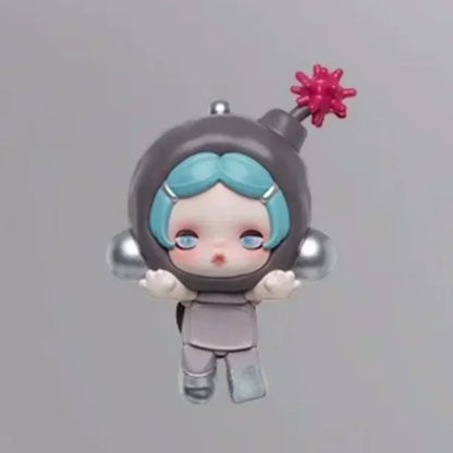 POP MART POP ATTACH SKULLPANDA Off Mode Series Mini Doll Mystery Box Genuine Blind Box Guess Toys Bag Ornament Figurines Home