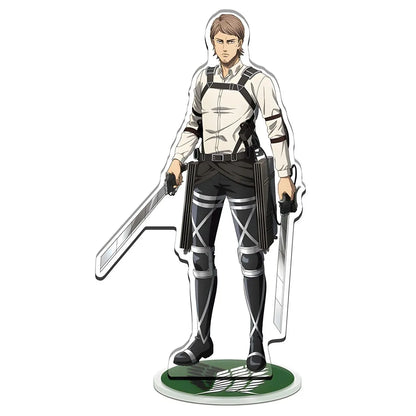 Anime Attack on Titan Great War on Titan Mica Model Eren Levi Mikasa Armin Desk Decoration High Standee Figure Desktop Display