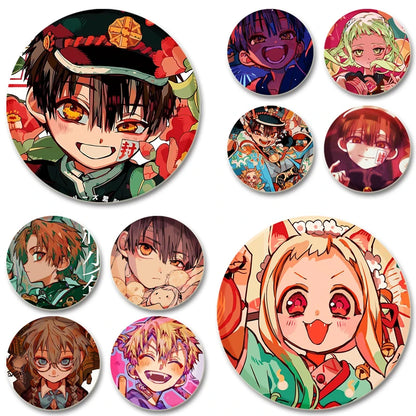 44/58mm Minamoto Kou Yashiro Nene Hanako-kun Anime Character Badge