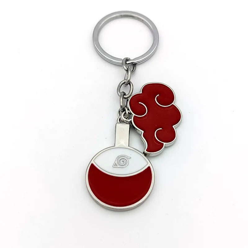 New Pendant Keychains Uzumaki Naruto Anime Figures Accessories Akatsuki Itachi Manga Men Key Chain Fans Gift Kids Toys Keyrings