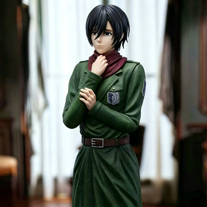 Attack On Titan Hate You Ver. Mikasa Ackerman Articulated PVC Anime Figure Statue 29CM / 11.42Inch Collectible Model Toy Gift