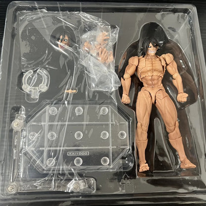 Hot In Stock Kaiyodo Eren Jaeger Action Figure Amazing Yamaguchi The Armored Titan Figure Attack On Titan Anime Model Toys