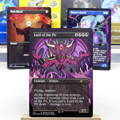 SLD HOLO2-01 TCG Cards for Home Play Proxy Lord of the Pit Ritual Mana Confluence Skullclamp Sliver Legion