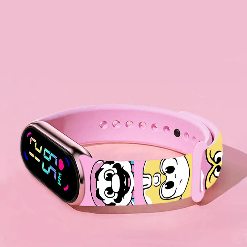 Kids LED Watch Touch Control Digital Silicone Strap