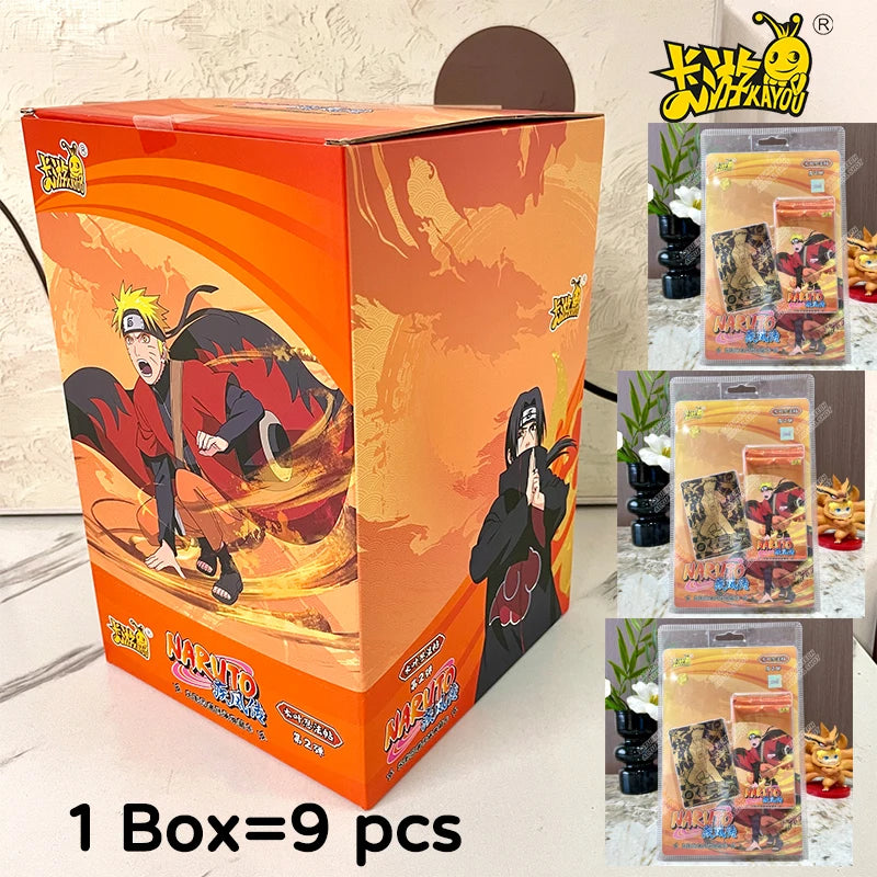 KAYOU Anime Original Naruto Card The Last Gift Box Heaven Earth Rare Sasuke Gaara SE BP SP Collection Cards Children Toy Gifts