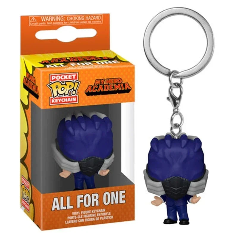 New Funko Pocket Keychain My Hero Academia Deku Bakugo Mirio Togata Dabi Izuku Midoriya Kyoka Jiro Model Toys Adult Kids Gift