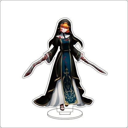 Anime Overlord Acrylic Stand Ornaments Ainz Ooal Gown Shalltear Bloodfallen albedo Cocytus Figure Stand Halloween Gifts