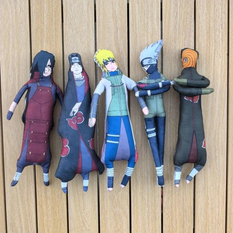 26cm NARUTOs Plush Toy Kakashi Anime Cosplay Keychain Cotton Doll Slender Twistable Shape Room Abstract Model Decoration Gift