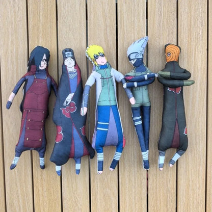 26cm NARUTOs Plush Toy Kakashi Anime Cosplay Keychain Cotton Doll Slender Twistable Shape Room Abstract Model Decoration Gift