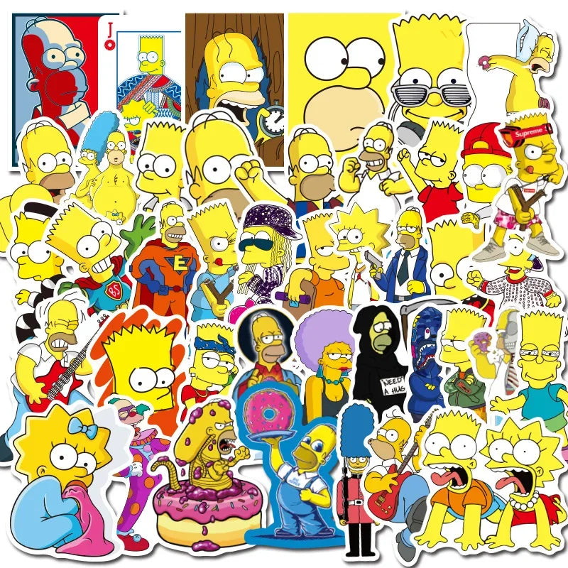 The Simpsons Graffiti Waterproof Stickers